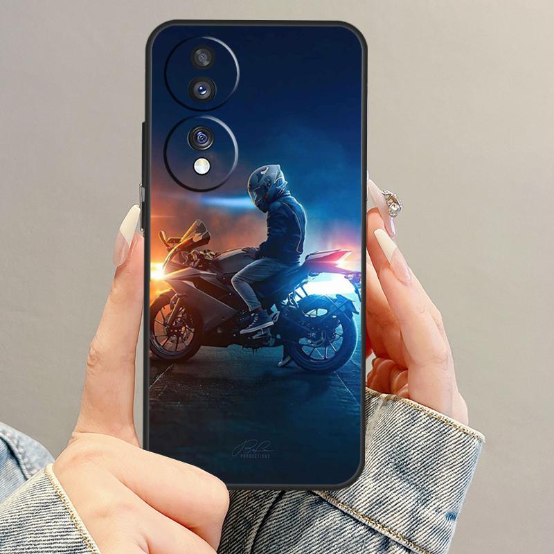 

Fashion Motorcycle Man Case For Honor Magic 7 6 5 Pro Honor 200 400 Lite 50 70 90 X9b X9a X8b X8a X8 X9 X9c Cover Honor 400 Pro