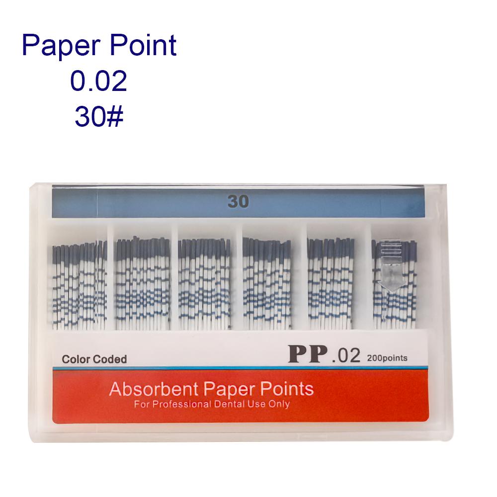 0.02 0.04 0.06 Dental Filling Material Dentist Product Root Canal Endodontic Paper Tips Dental Absorbent Paper Points