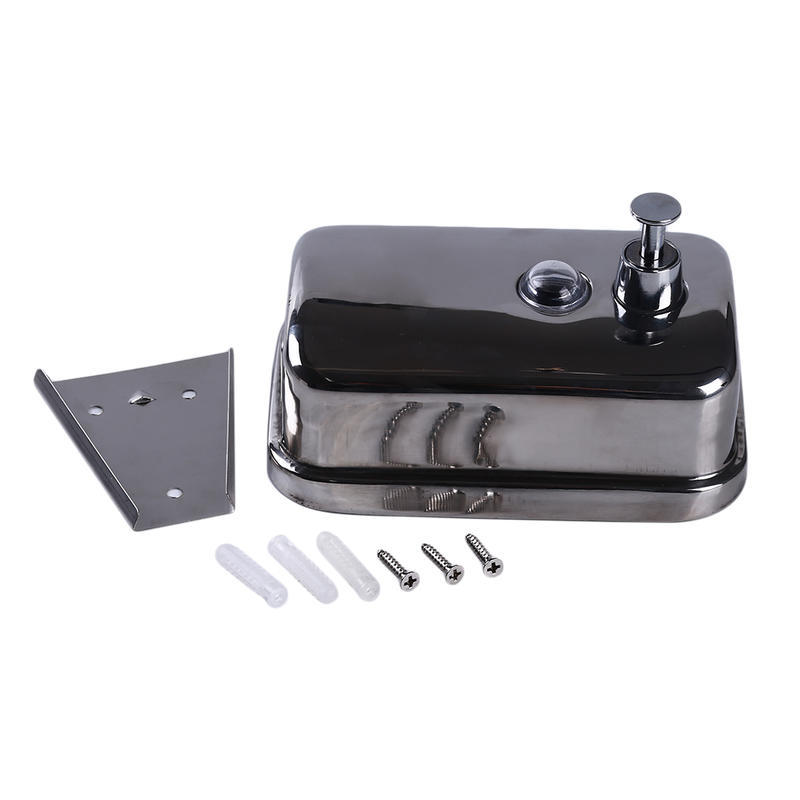 Stainless Steel Universal Liquid Soap Dispensers 500Ml Wall Mount Dispenser