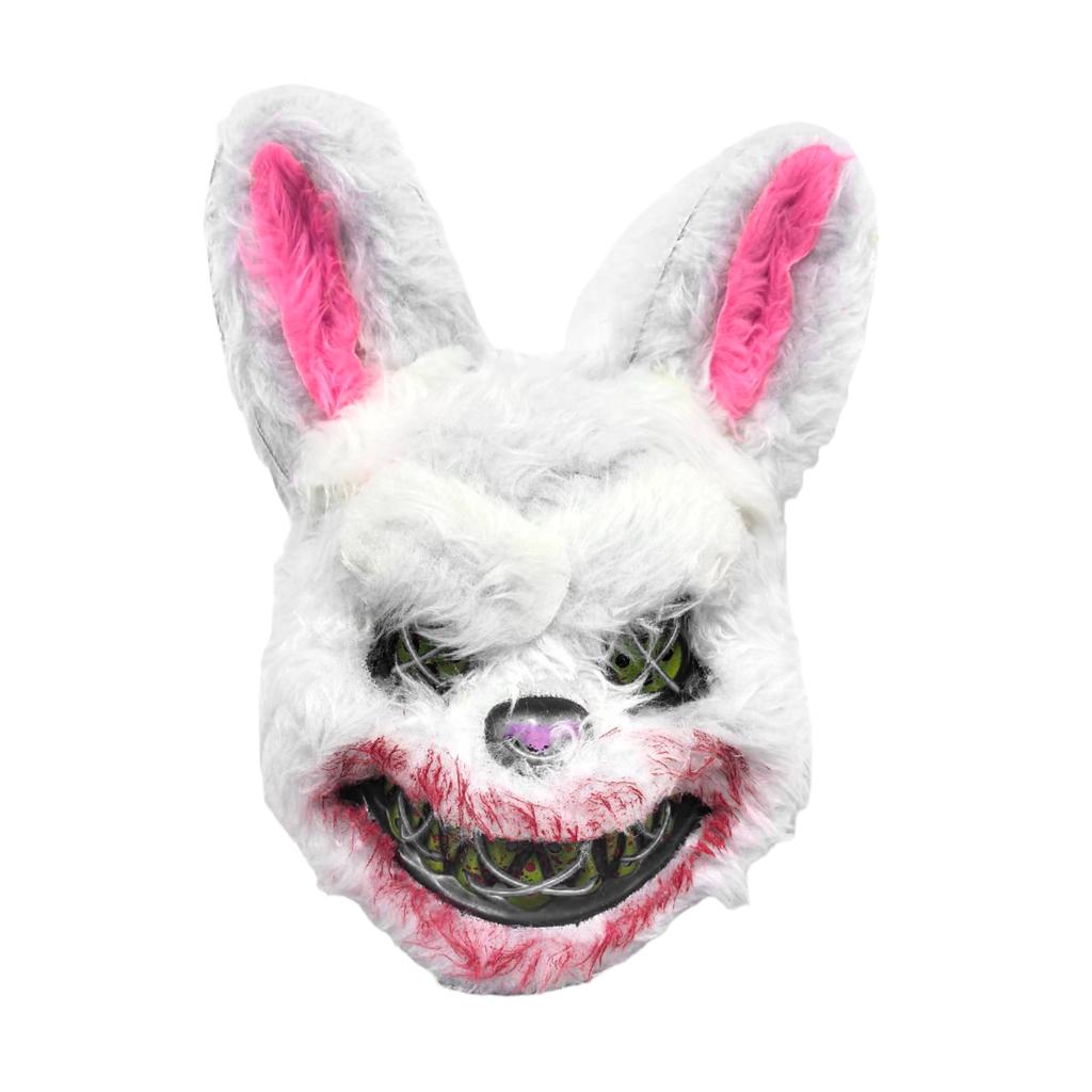 Halloween Luminous Mask Black Bear Brown Bear Cos Props LED Dance Party Scary Mask