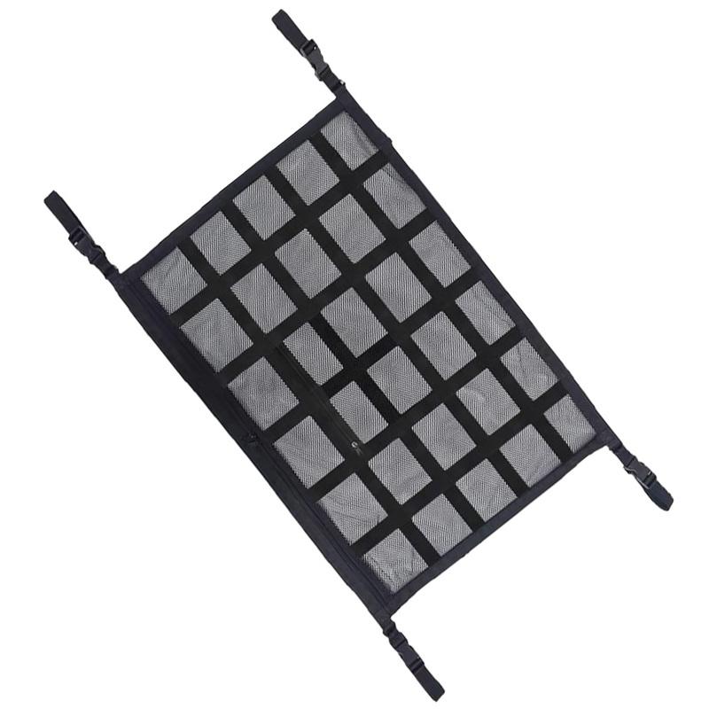 Universal Heavy Cargo Net for Truck Roof For Large SUVs with Four Roof Handles Car Cargo Net Elastic Mesh Luggage Cargo Storage