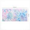 Modern Protective Mouse Pad Floral Watercolor Pattern 120X60 Cm