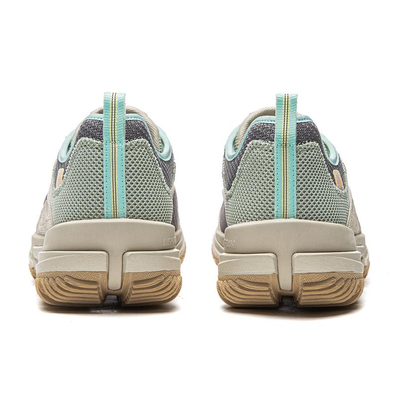 Li Ning Outdoor CF Tracing Low top Mountaineering Hiking Shoes Women's Green Gray AHCW044-5