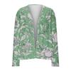 Women's Loose Casual Vintage Floral Print Long Sleeve Top Cardigan