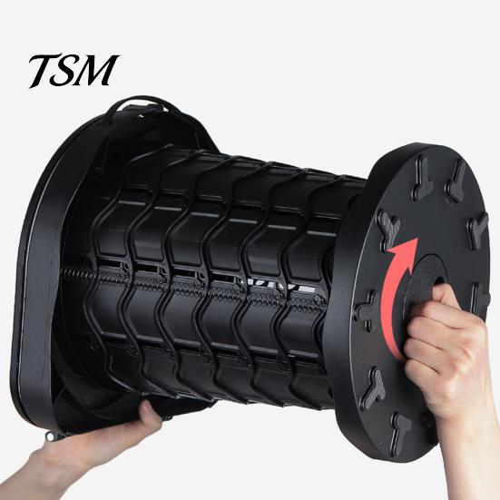 Portable Potty Retractable Toilet Strong Load-capacity Adjustable Height Space-saving Seat Camping for Emergency Use Travel Solution