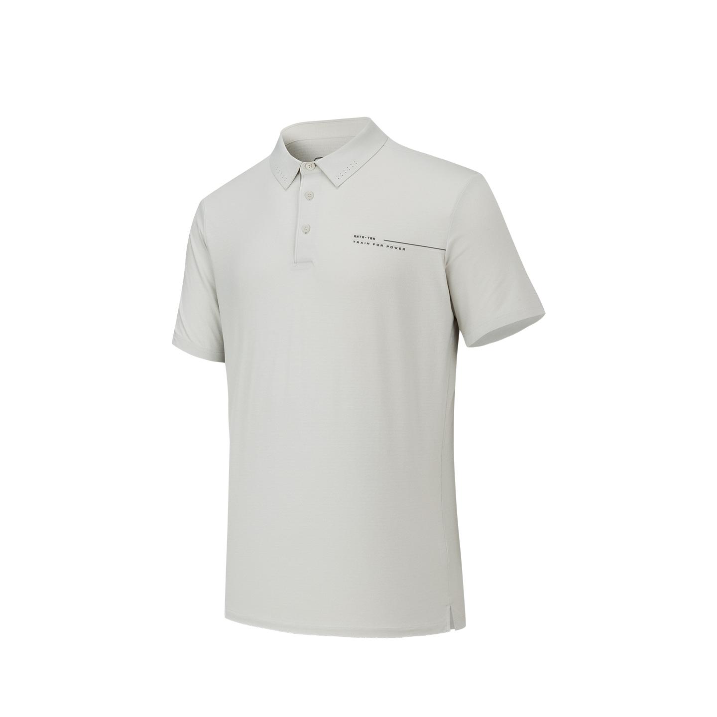 

Anta Training Comprehensive Series Short Sleeve Polo Shirt Summer 2026 Men tops Digital-Mist-Gray 952627117-1 M