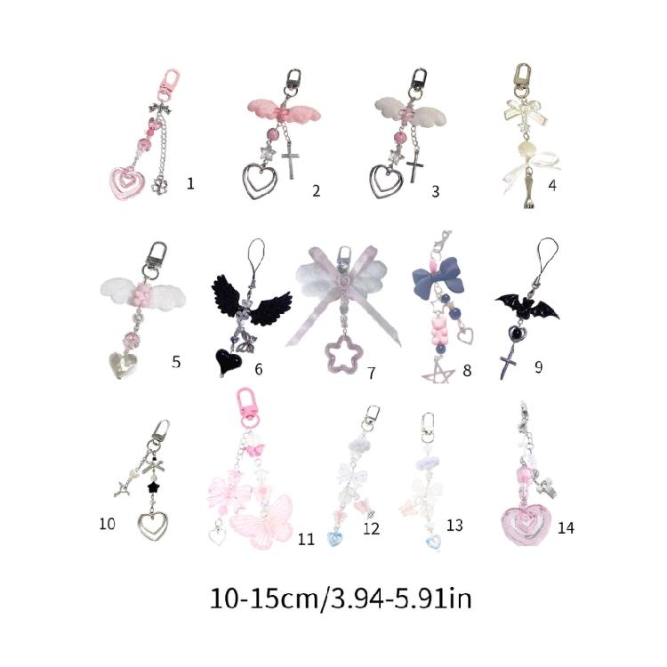 Cute Butterfly Mobile Decor Lovely Bag Pendant Handcrafted Keychain Pendant