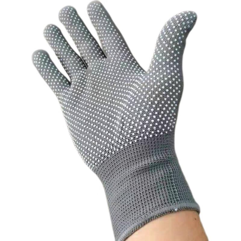 Zhugu Thickened Dotted Work Gloves (10 Pairs)