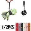 Creative Storage Travel Clip Leather Portable Travel Towel Glove Hat Keeper Clip Multifunctional Hang Bag Decor Accessories