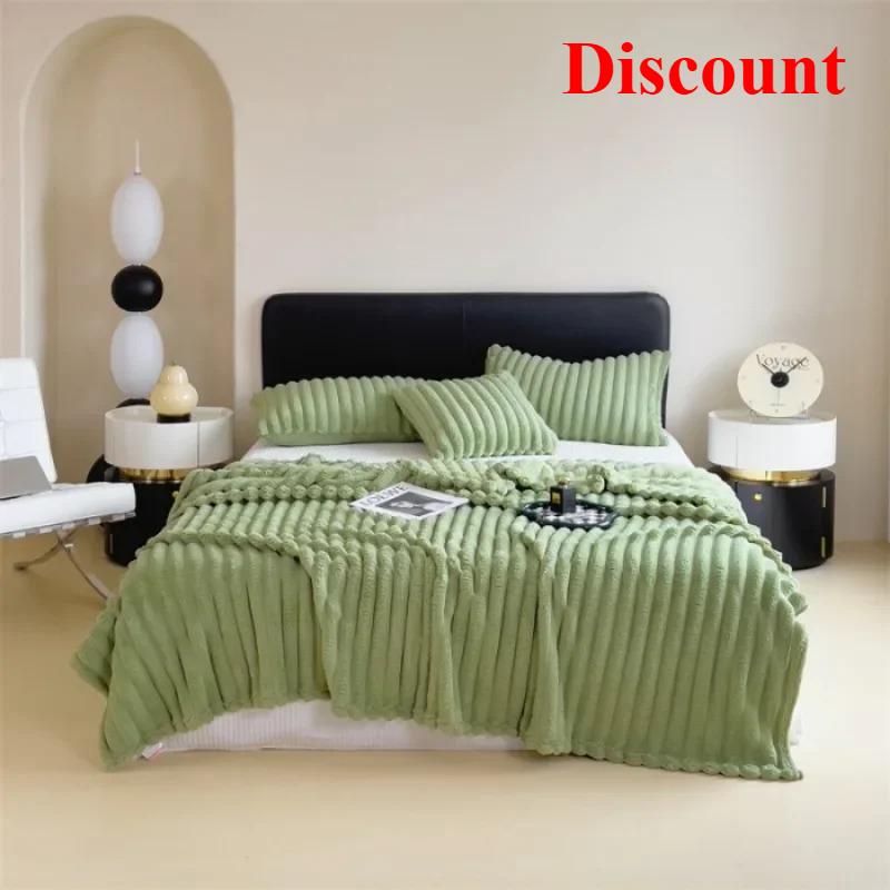 2025 Rabbit Plush Multifunctional Blanket High Gram Weight Falai Plush Milk Plush Blanket Warm and Thickened in Winter