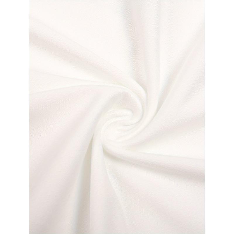 European Size Walk By Faith Print Graphic T-Shirt, Solid Short Sleeve Crew Neck Casual Top For All Season, Women's Clothing