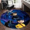 1pc Coraline Design Printed Area Round Carpet for Bedroom Living Room Home Decor Rugs Mat Non Slip Mat Rug for Bedside