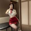 Sex underwear pure desire stewardess uniform seduction sexy deep passion free secretary nightclub hip skirt woman