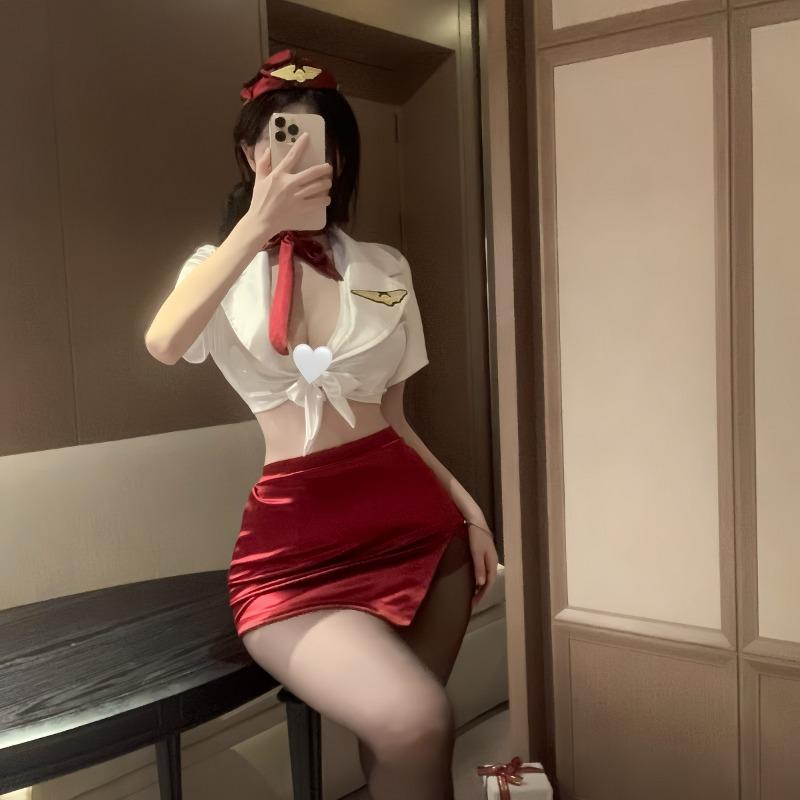 Sex underwear pure desire stewardess uniform seduction sexy deep passion free secretary nightclub hip skirt woman