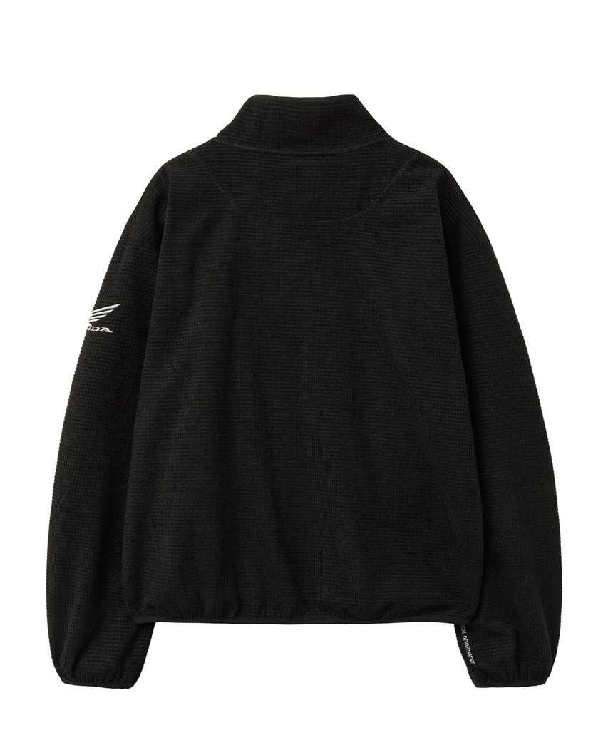 Phyps Motorcycle H-Tech Grid Fleece Jacket Black