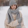 3 stk Sæt Vinterhue Tørklæde Touchskærm Handsker Unisex Strikket Varm Hue Halsvarmer Handsker Sæt Til Efterår Vinter Udendørs Daglig Brug