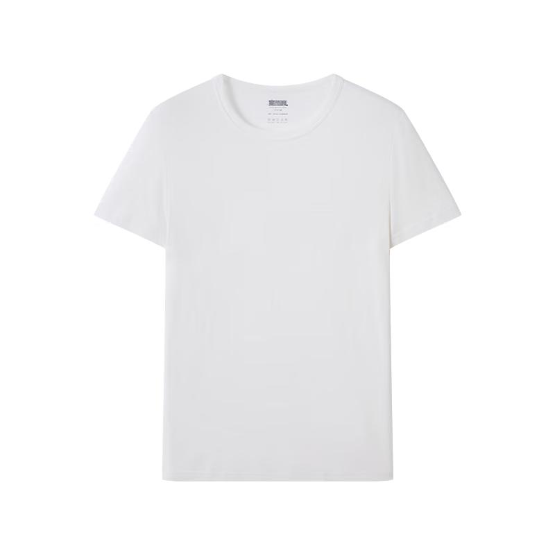 Yiershuang Men's 3A Antibacterial Ribbed Short Sleeve T-Shirt