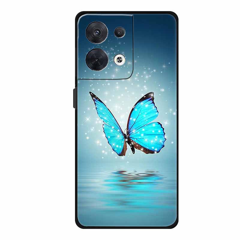 Animal Case For Oppo Reno 8 5G Soft Silicone Wolf Back Cover for OPPO Reno8 Pro + Plus Coque Reno 8 Pro 5G Cartoon CPH2359 Funda