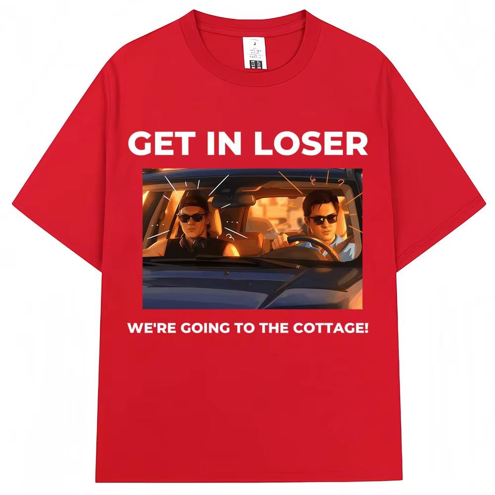 Heated Rivalry Funny Meme Graphic T Shirt I'm Coming The Cottage Hollanov Men Women Vintage T-shirts Loose Cotton T Shirts
