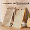 Vertical Wall-Mounted Cat Scratching Board and Bed - Durable, Non-Shedding Toy for Self-Amusement and Claw Maintenance.