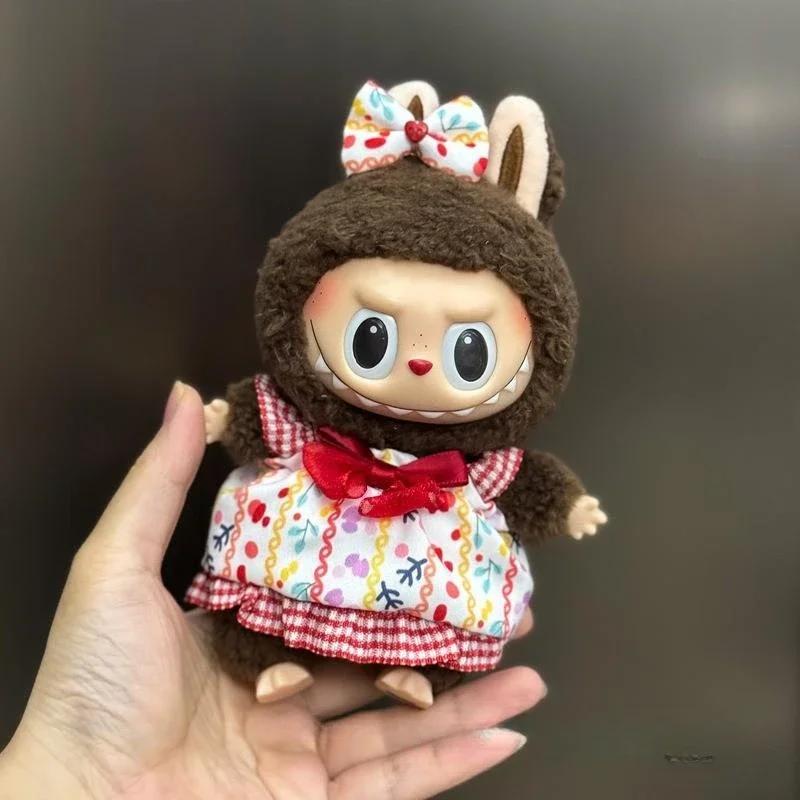 Mini Plush Doll'S Clothes Outfit Accessories For Korea Kpop Exo 15-17cm Labubu Idol Overalls Set Clothing Gift