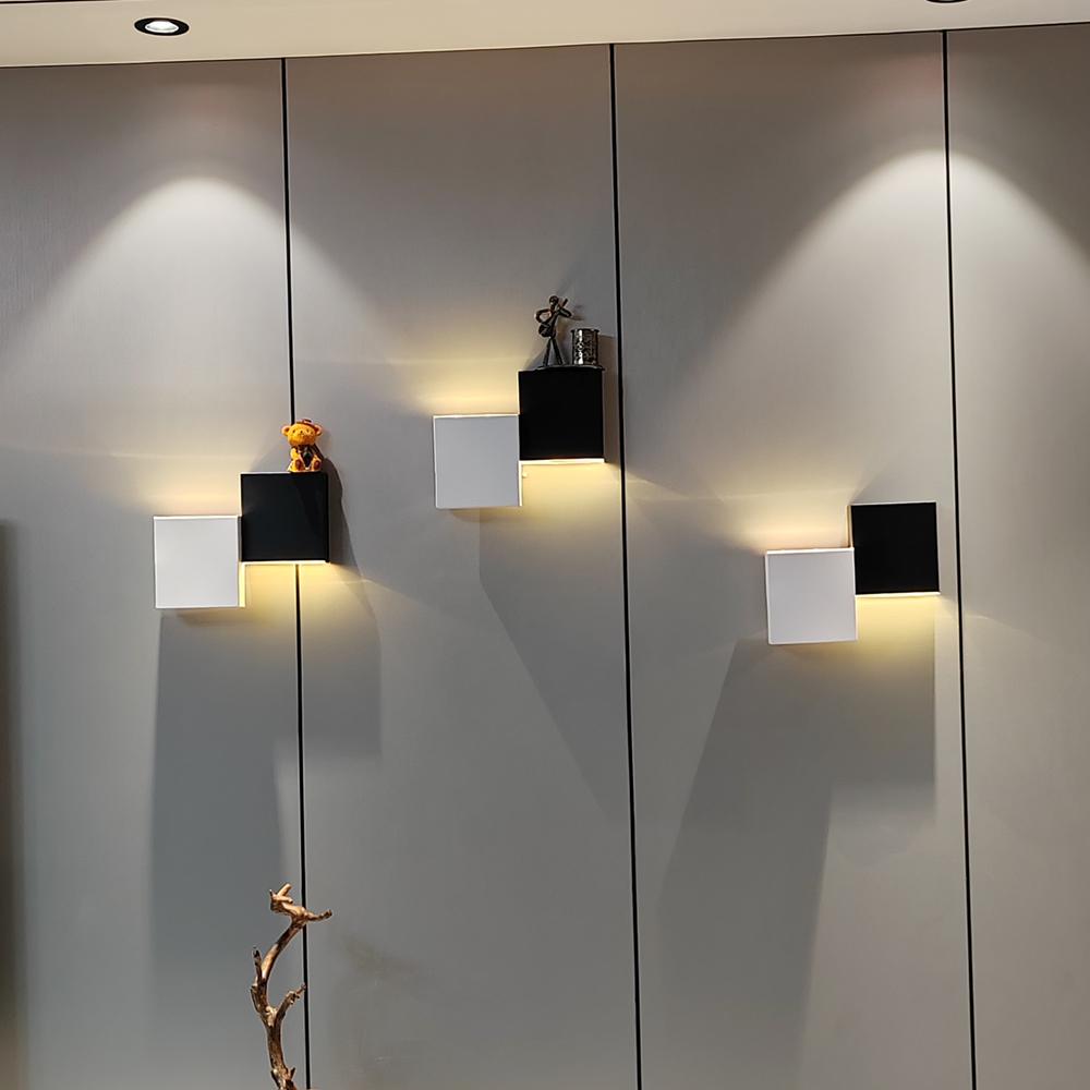 Nordic LED Wall Lamp Simple Modern Living Room Background Wall Light Indoor Bedroom Lamp Bedside Lamp Corridor Staircase Lamp