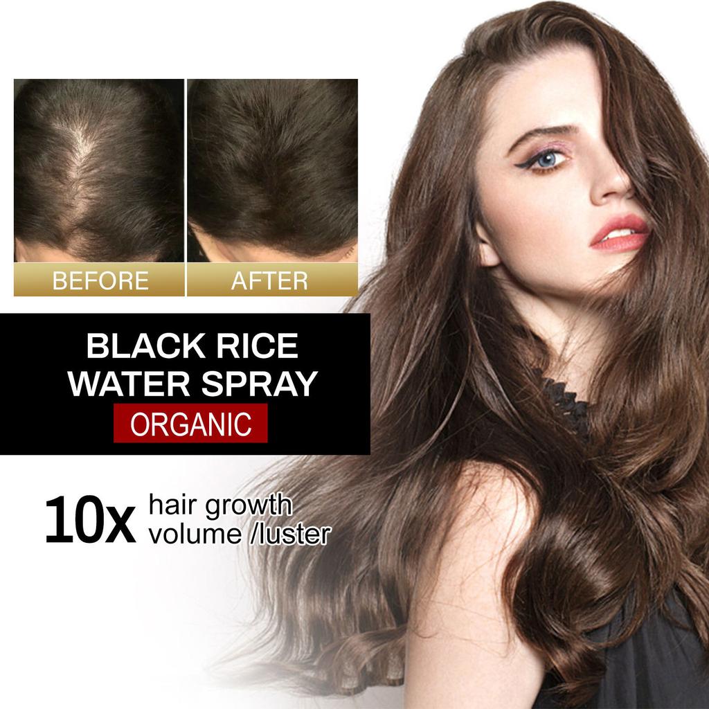 Grau Weiß Haarbehandlungsserum Weiß zu Schwarz Reparatur Natürliche Farbe Schwarzer Reis Nährspray Anti Haarausfall Hochwertiges Produkt