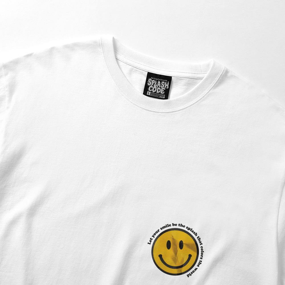 Seupeullaesikodeu Long Sleeve White - Smile Sticker