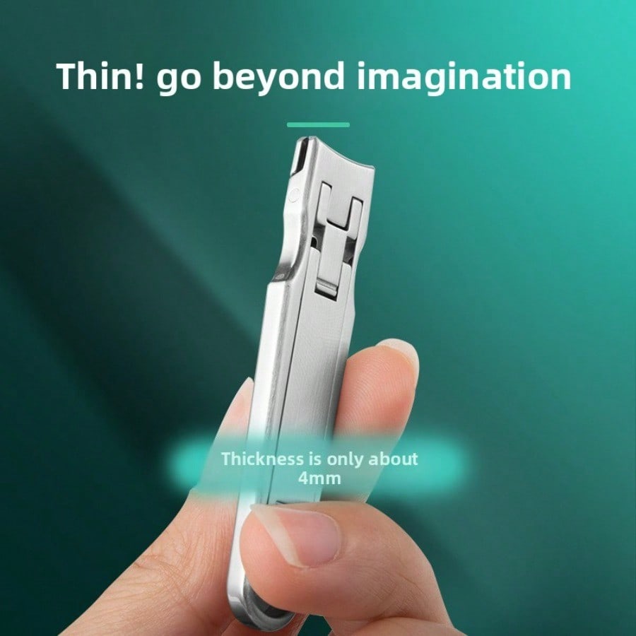 Nail Clippers Ultra-thin Foldable Stainless Steel Portable Nail Clipper,anti-splash Home Nail Scissors