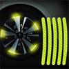 Self-adhesive Car Tire Reflective Stripes 20PCS Waterproof Night Warning Stickers for Wheel Hub Safety Driving