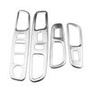 4Pcs Car Door Window Lift Button Panel Trim Decoration Sticker Cover for Jeep Renegade 2018 - 2022 LHD Interior Accessories