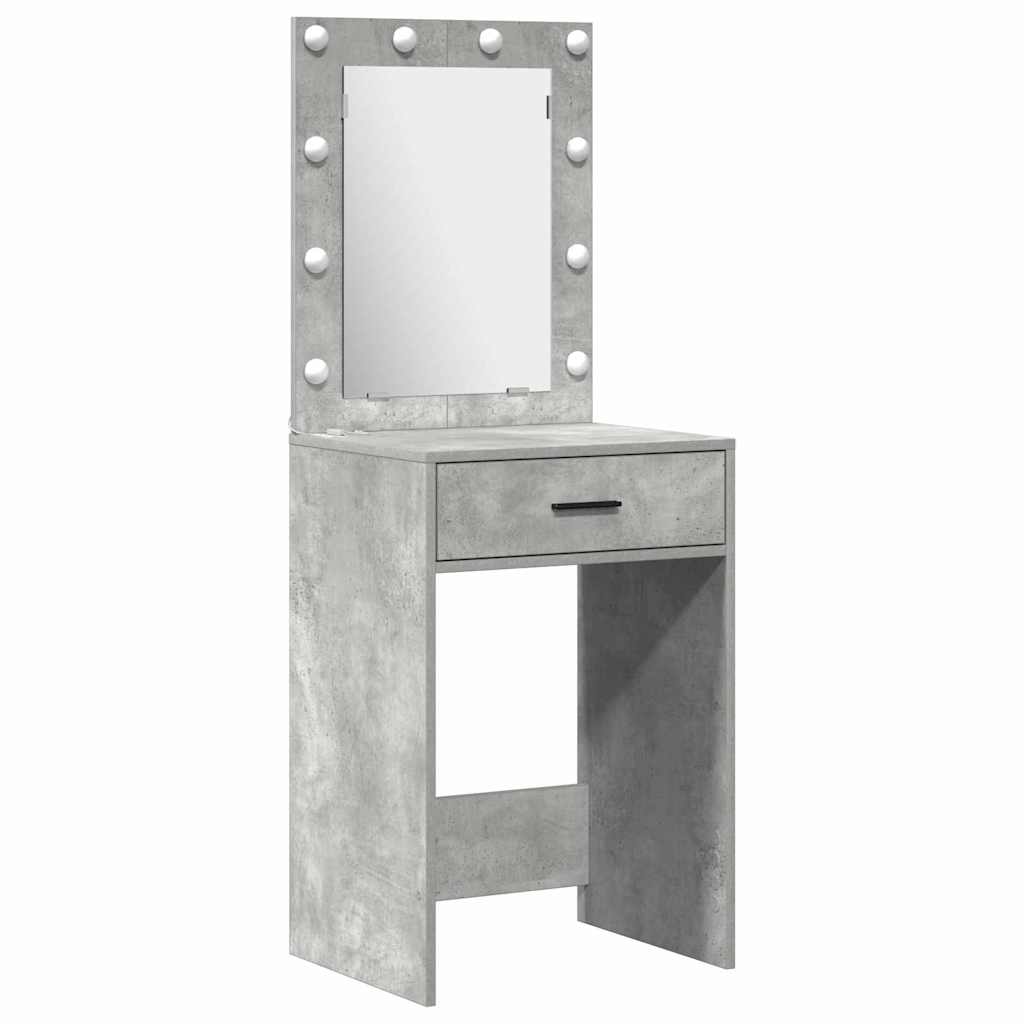 Makeup Table 2 pcs Gray 50 x 41 x 135 cm Engineered Wood