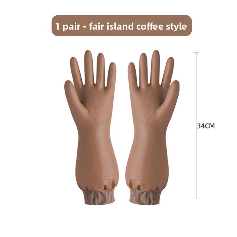 Durable Household Winter Thick Waterproof Gloves with Added Velvet