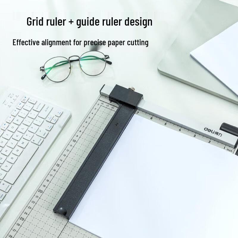 Deli 8014 Manual Steel Paper Cutter A4/A3 CN plug (adapter included)