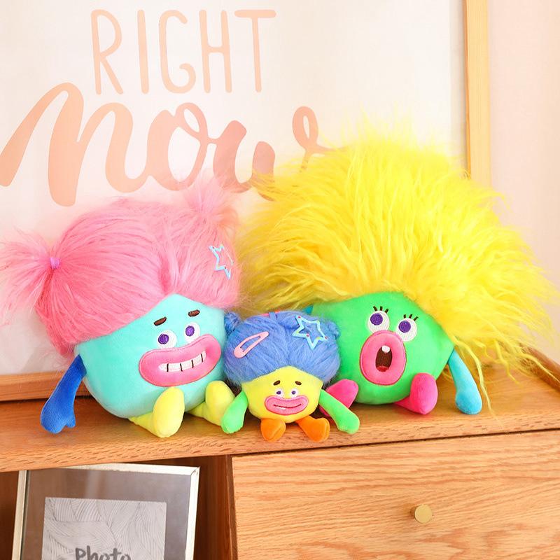 Funny Snot Bear Sausage Mouth Doll Keychain Bag Pendant Plush Toy Ugly Cute Doll For Girls Gift