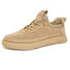 Summer New Lightweight Soft Sole Hollow Breathable Mesh Shoes Men's Mesh Shoes Casual Leather Shoes Sports