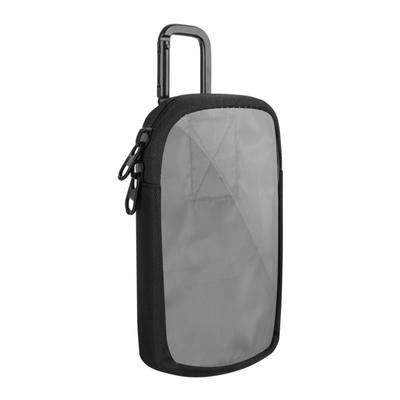 Borsa portaoggetti resistente per MP3/MP4, custodia per lettore musicale, moschettone adesivo, antiurto, anticaduta e antipolvere.