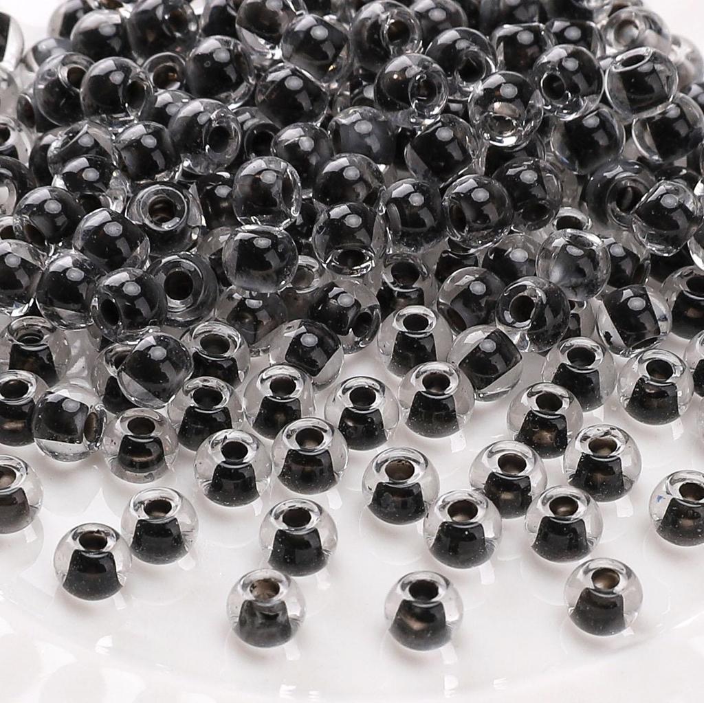High quality Dark Black Crystal Czech Glass Beads Loose Seed Beads for Earring Bracelet DIY Jewelry Craft Accessoreis Making