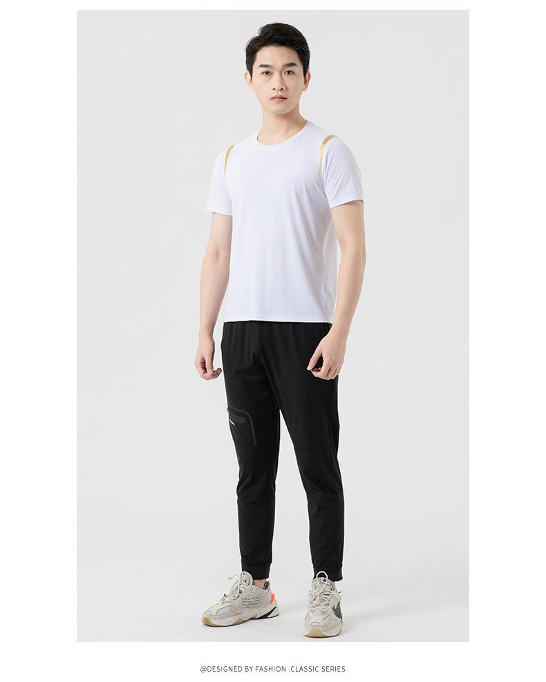 Unisex Summer Ice Silk Round Neck T-shirt - Cool, Comfortable, Loose Fit, Plus Size Available