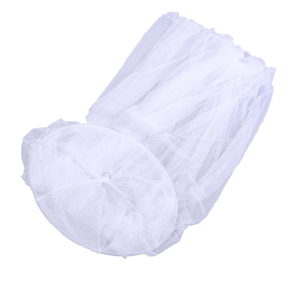 Net Bed Canopy Breathable Ceiling Hanging Bed Curtain Netting for Single Beds Full Size Beds White