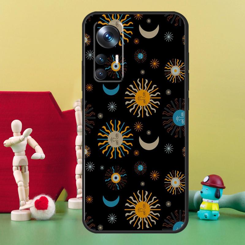 Sun Moon Face Case For POCO X5 X4 X3 F5 Pro M4 F4 GT C40 F3 Cover For Xiaomi 11T 12T Pro 13 11 12 Lite