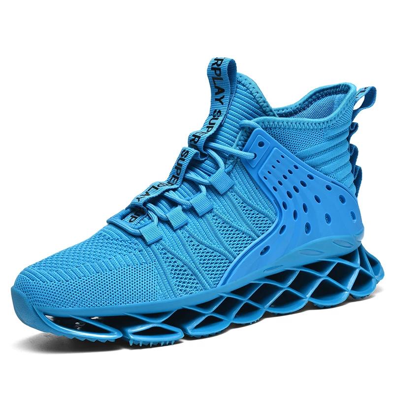 

Модные мужские желтые синие кроссовки для бега с дышащей сеткой, мужские спортивные кроссовки для бега, нескользящие кроссовки для мальчиков 39