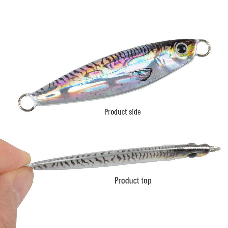 3D-gedruckter Rapid Retrieve Eisenplatte Köder für Meeres- und Süßwasserfischen - Köder für Spanische Makrele in den Größen 10g, 20g, 30g, 60g.