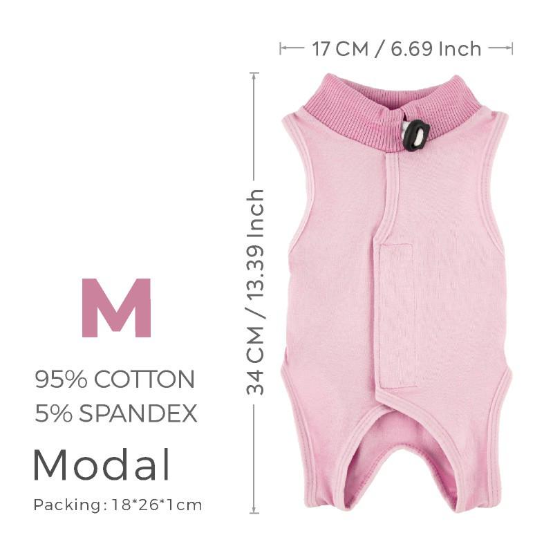 Prodyšný Elastický Rekonvalescenční Obleček pro Kočky - Lehký, Proti Olizování, Pooperační a Odstavový Pomocník pro Kočky