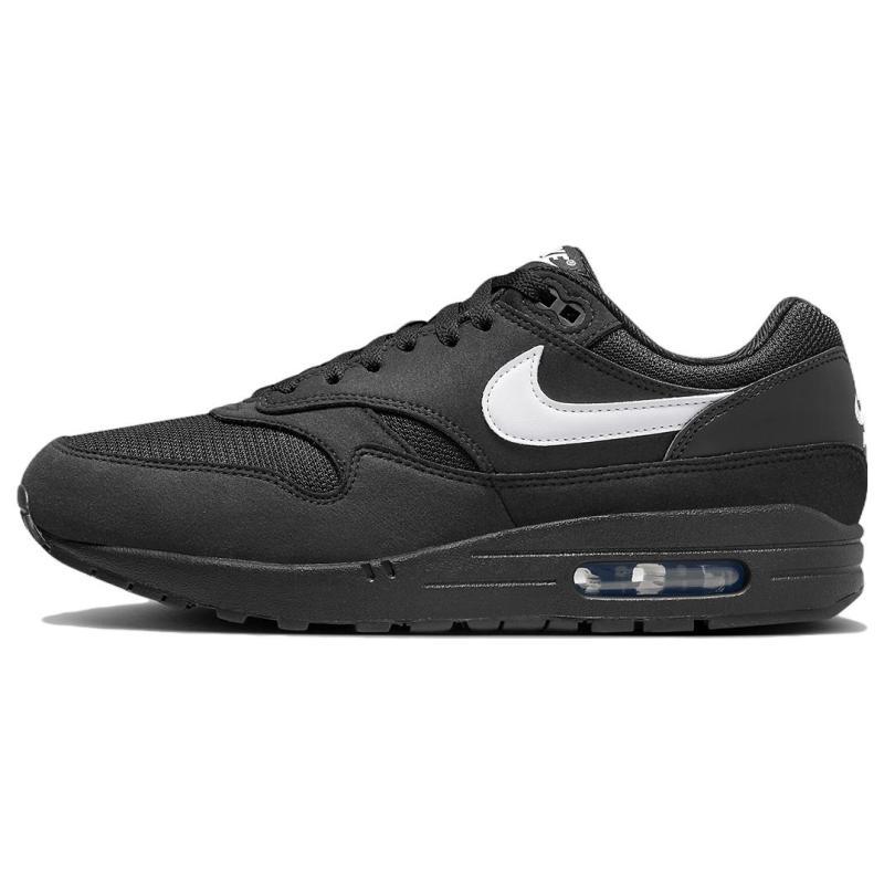 Nike Air Max 1 Black White Swoosh Sneakers Casual Shoes FZ0628-010