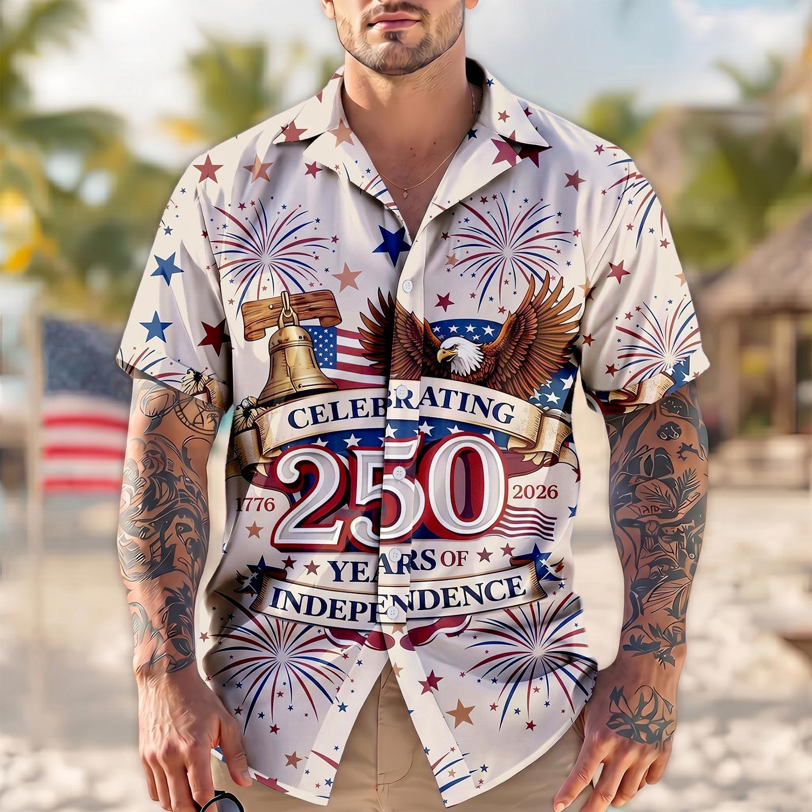 Men s Casual Short-Sleeve Collared Shirt For Spring/Summer L киноварь