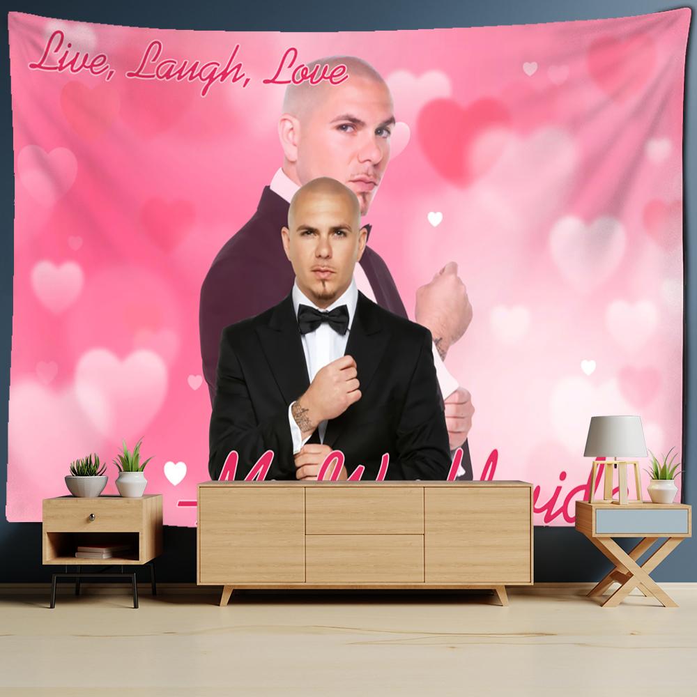 

Гобелен Mr Pitbull по всему миру, настенный хиппи Tapitz, загадочный минималистичный художественный декор для спальни, комнаты, домашнего декора