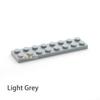 40pcs DIY Building Blocks Thin Figures Bricks 2x8 Dots 13Color Educational Creative Size Compatible With 3034 Toys for Children