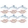 100 Stück Büroklammern Einzigartige Dinosaurierform Leicht Tragbar Galvanisierungsverfahren Metall-Büroklammer