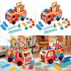 Wooden Fire Truck Puzzle Toy For Kids Educational And Developmental Play